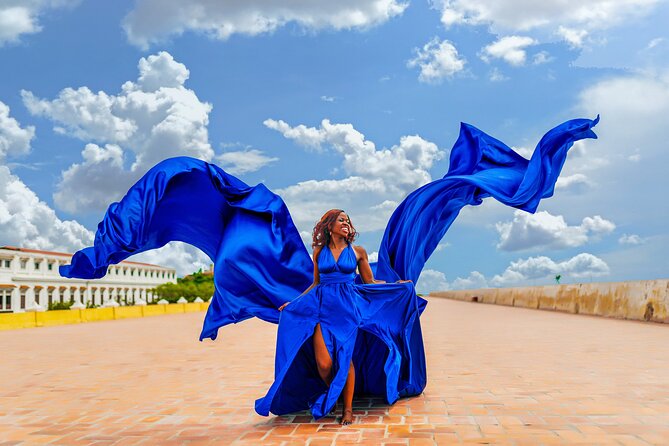 The Original Flying Dress PhotoShoot in Cartagena - Meet the crew: Christina, Jairo, Jonathan, and Sabastian on your shoot day